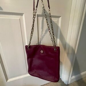 Tory Burch Plum Chain Shoulder Bag